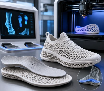 Ortotični vložki in 3D-natisnjeni čevlji: kako 3D skeniranje + umetna inteligenca in aditivna pro...